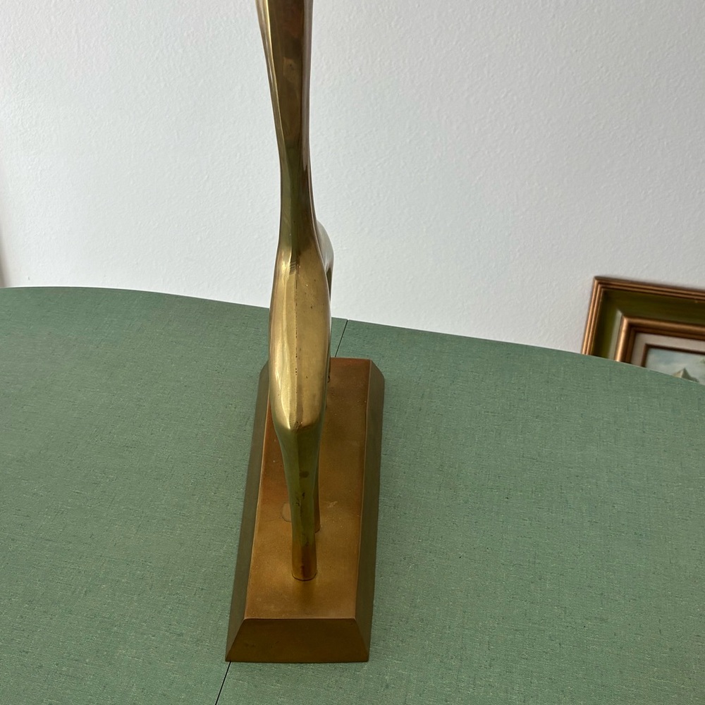 Vintage MCM Brass Giraffes Sculpture - Picture 10 of 13